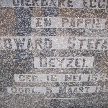 DEYZEL Edward Stefanus 1935-1958