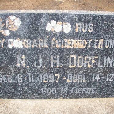 DORFLING N.J.H. 1897-1929
