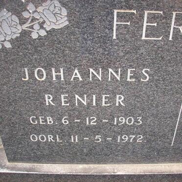 FERREIRA Johannes Renier 1903-1972 &amp; Maryna Adriana 1906-1980
