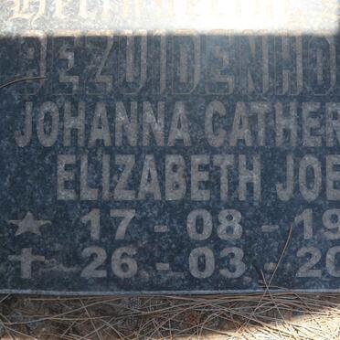 GOUWS Andries Johannes 1904-1978 &amp; Magrietha Alida 1905- :: BEZUIDENHOUT Johanna Catherina Elizabeth Joey 1935-2013