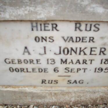 JONKER A.J. 1867-1950