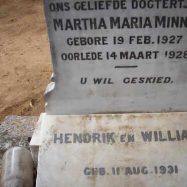 MINNE Martha Maria 1927-1928 :: MINNE Hendrik 1931-1932 :: MINNE William 1931-1932