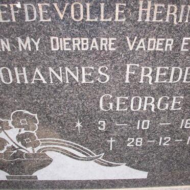 MESCHT Johannes Frederick George, van der 1893-1979