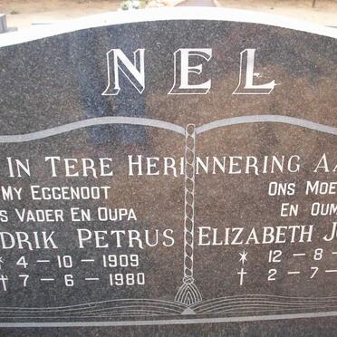 NEL Hendrik Petrus 1909-1980 &amp; Elizabeth Johanna 1911-2008