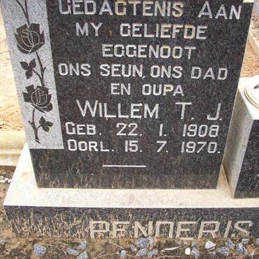 PENDERIS Willem T.J. 1908-1970