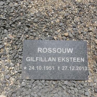 ROSSOUW Gabriel Gideon 1921-1961 &amp; Daisy Christine 1923-1991 :: ROSSOUW Gilfillan Eksteen 1951-2013