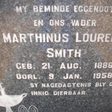 SMITH Marthinus Lourens 1886-1958