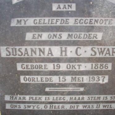 SWART Susanna H.C. 1886-1937