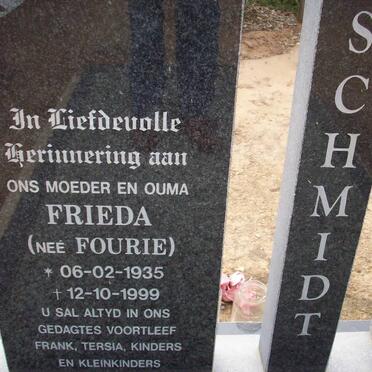 SCHMIDT Frieda nee FOURIE 1935-1999