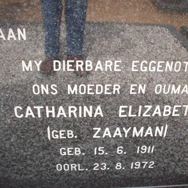 SMIT Willie 1906-1992 &amp; Catharina Elizabeth ZAAYMAN 1911-1972