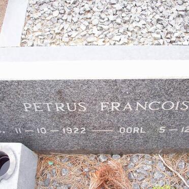 STRAATEN Petrus Francois, van 1922-1989