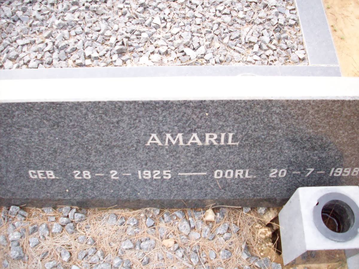 STRAATEN Amaril, van 1925-1996