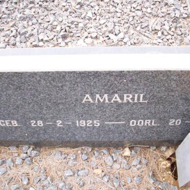 STRAATEN Amaril, van 1925-1996