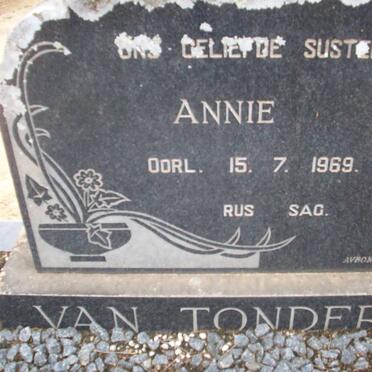 TONDER Annie, van -1969