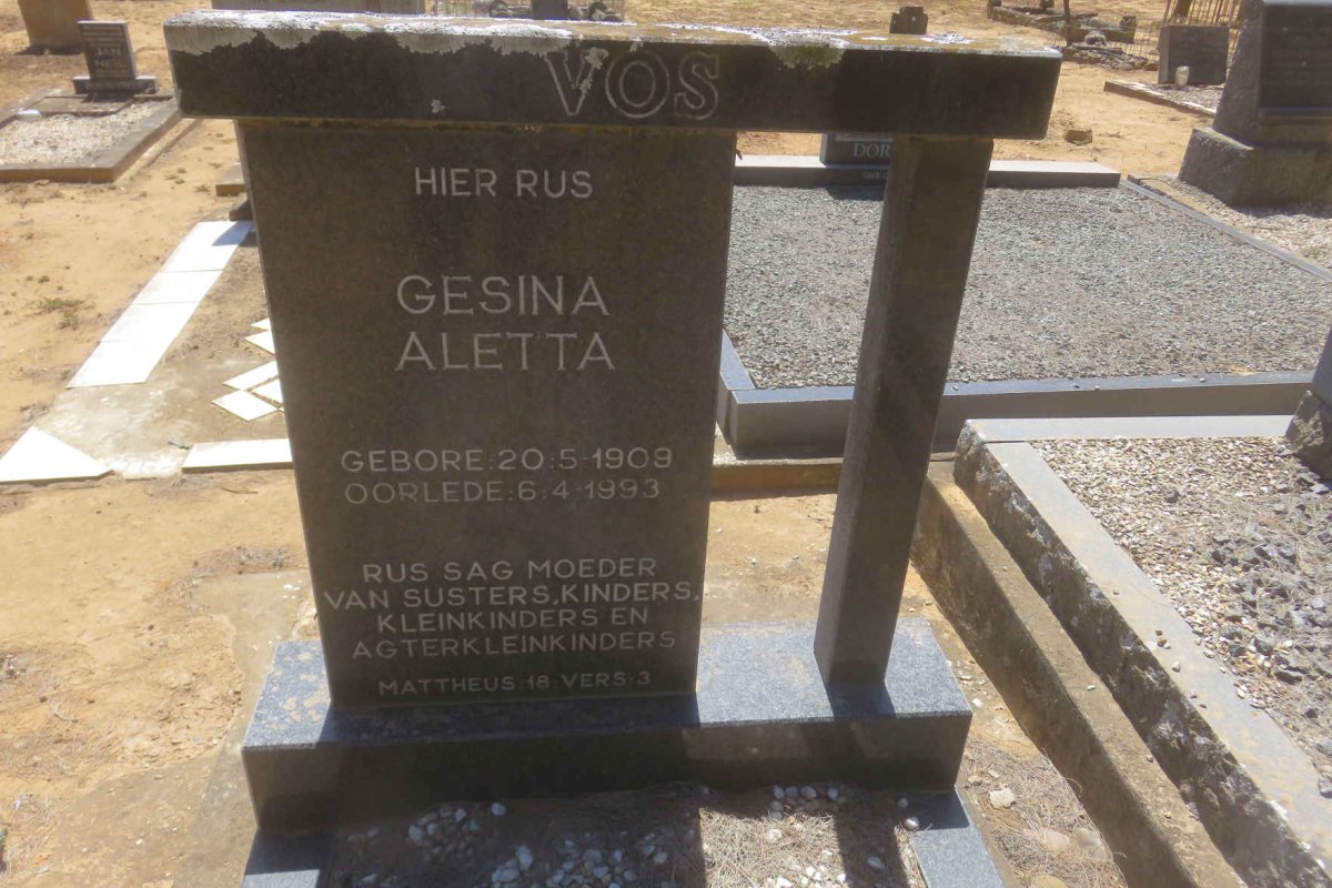 VOS Gesina Aletta 1909-1993