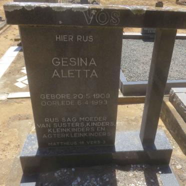 VOS Gesina Aletta 1909-1993