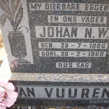 VUUREN Johan N.W., van 1886-1960