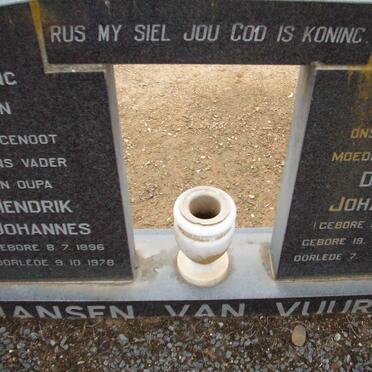 VUUREN Hendrik Johannes, Jansen van 1896-1978 &amp; Dina Johanna CROUSE 1899-1981