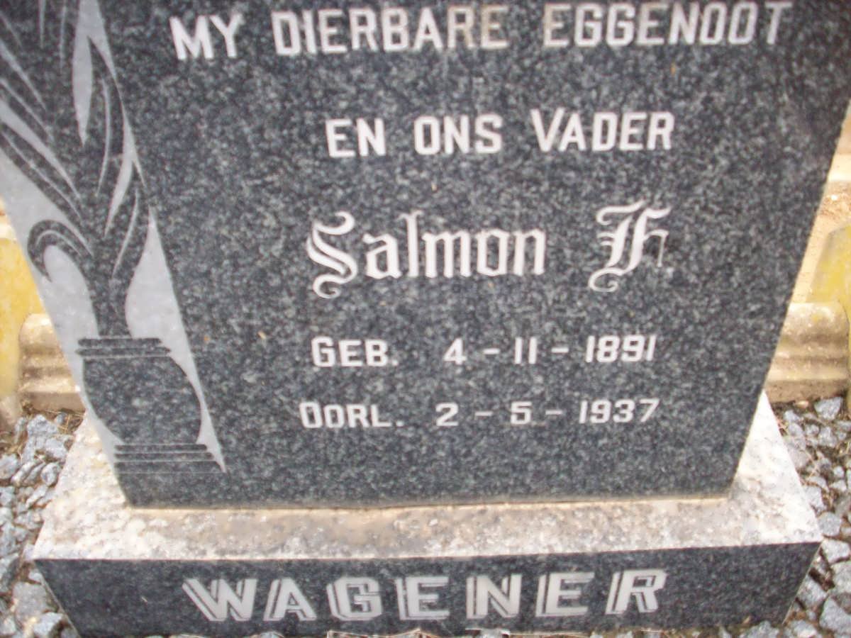 WAGENER Salmon H. 1891-1937