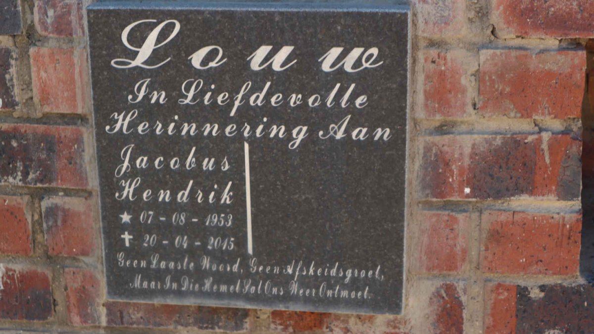 LOUW Jacobus Hendrik 1953-2015