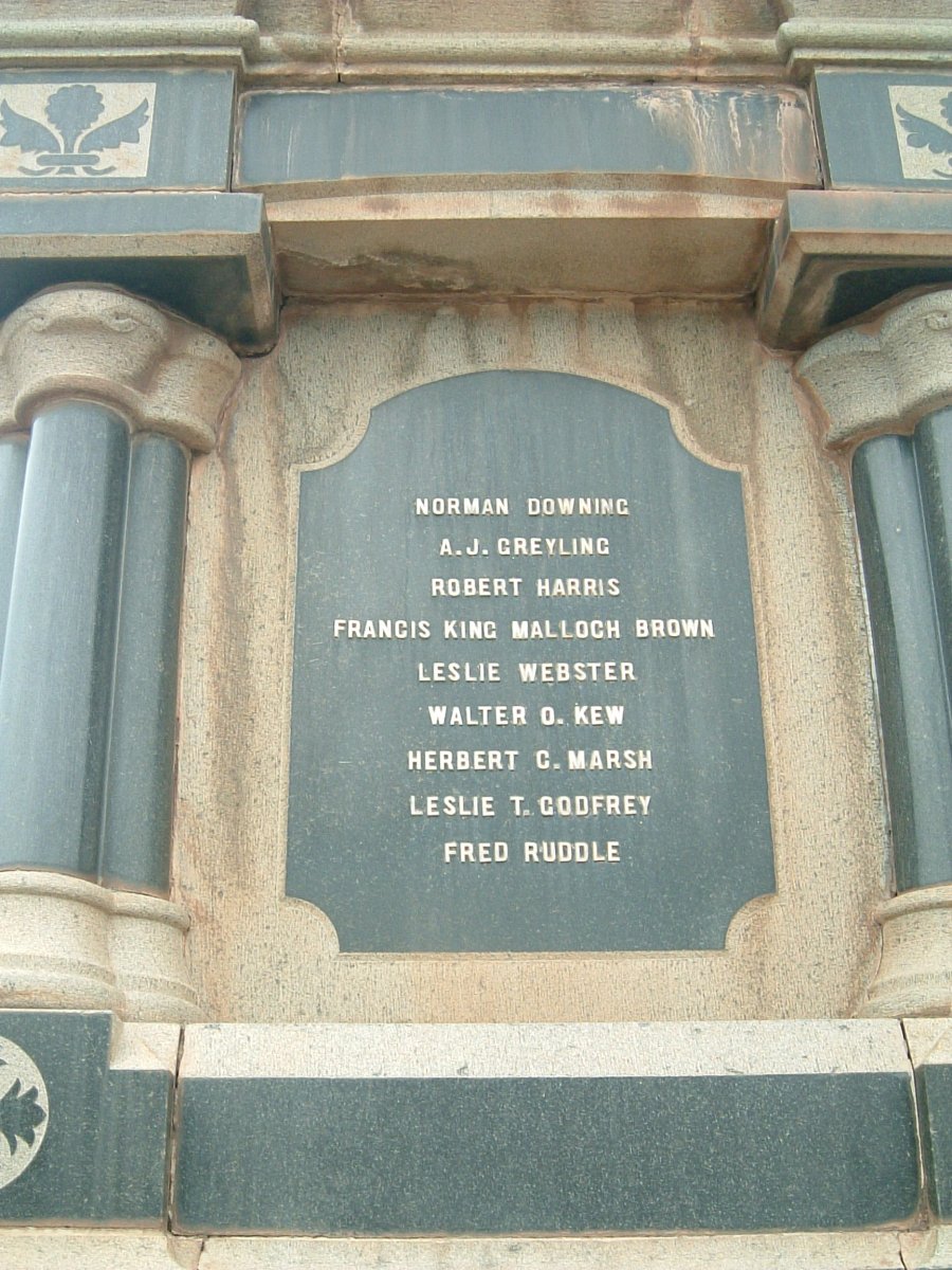 7. Roll of Honour