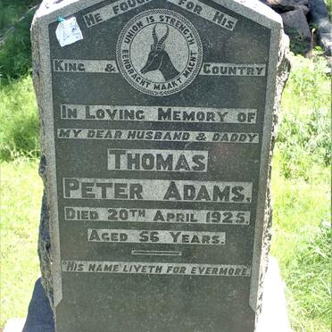 ADAMS Thomas Peter -1925