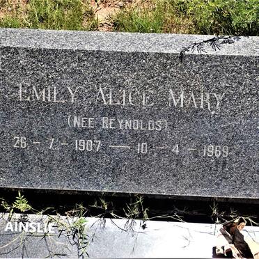 AINSLIE Emily Alice Mary nee REYNOLDS 1907-1969