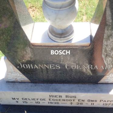 BOSCH Johannes Coenraad 1936-1975