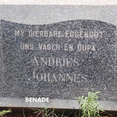 BENADE Andries Johannes 1896-1967