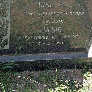 BEER Nick, de 1909-1978 &amp; Janie PRETORIUS 1917-1982