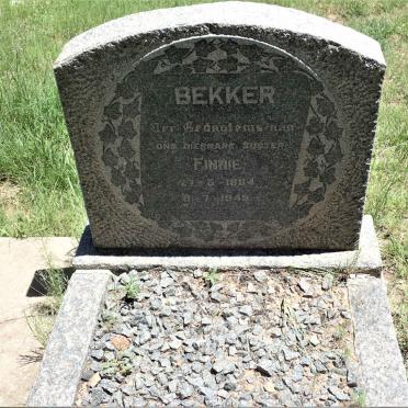 BEKKER Finnie 1884-1949