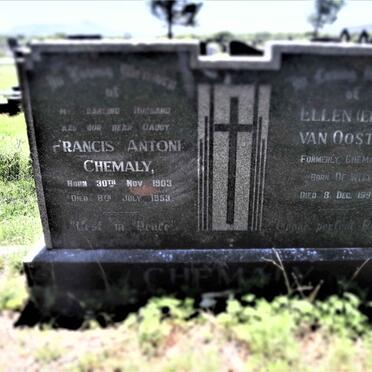 CHEMALY Francis Anton 1903-1953 :: VAN OOSTEN Ellen formerly CHEMALY nee DE WITT -1990