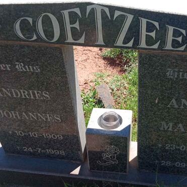 COETZEE Andries Johannes 1909-1998 &amp; Anna Maria 1912-2006