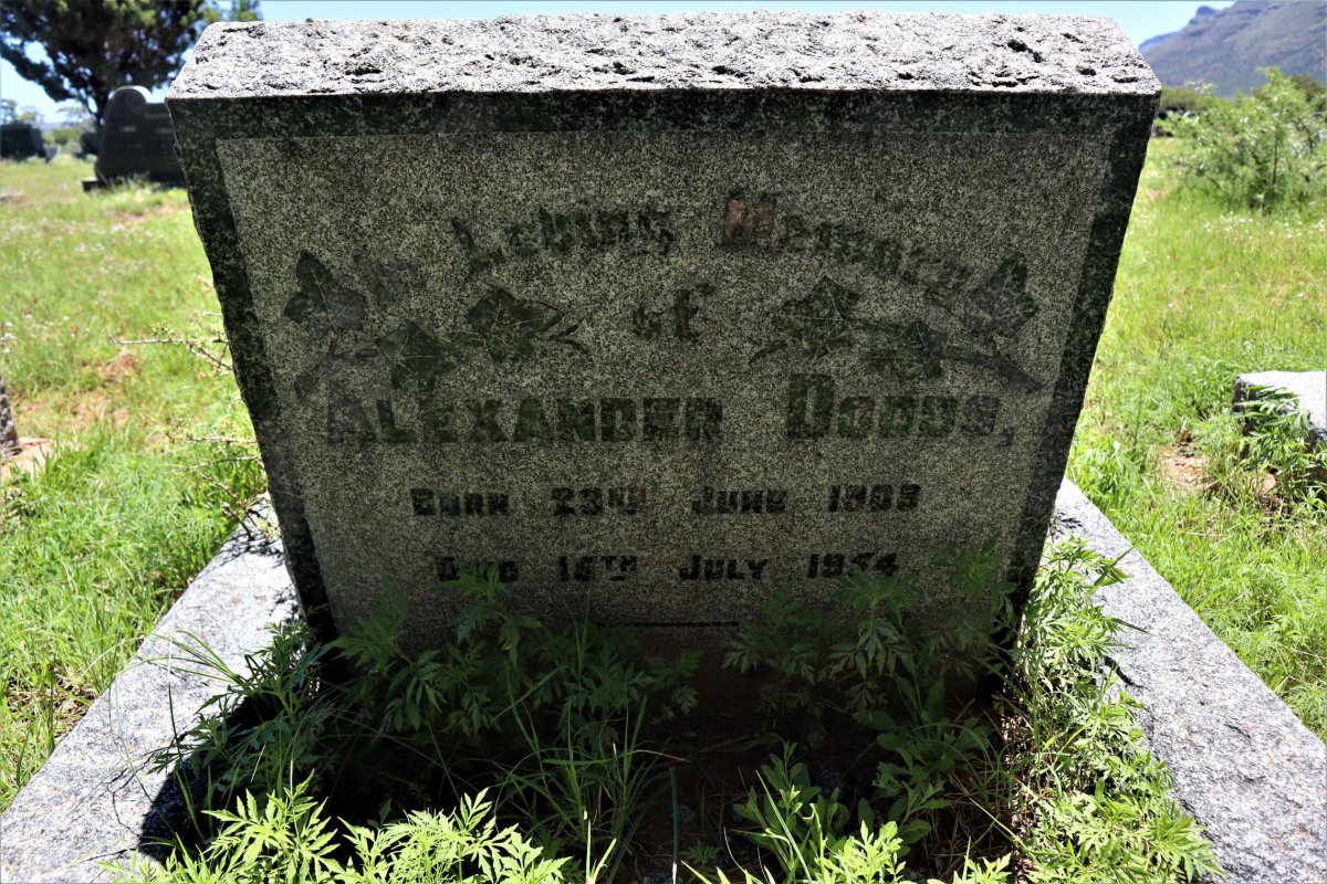 DODDS Alexander 1908-1954