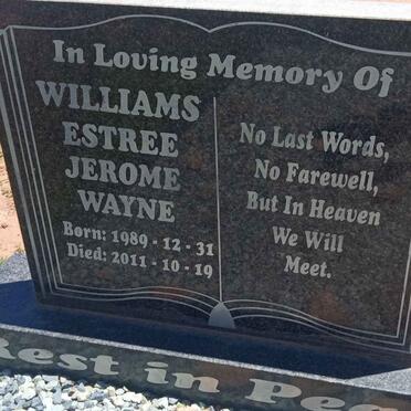 ESTREE Jerome Wayne Williams 1989-2011