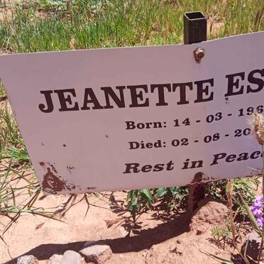 ESTREE Jeanette 1960-20??