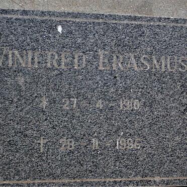 ERASMUS Coert 1907-1974 &amp; Winifred 1910-1995