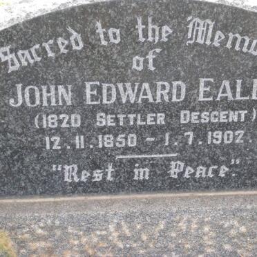EALES John Edward 1850-1902