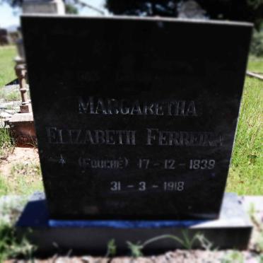 FERREIRA Margaretha Elizabeth nee FOUCHE 1839-1918