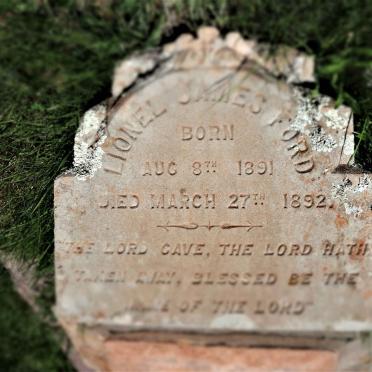 FORD Lionel James 1891-1892