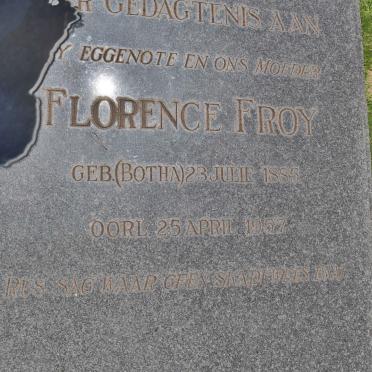 FROY Florence nee BOTHA 1885-1957