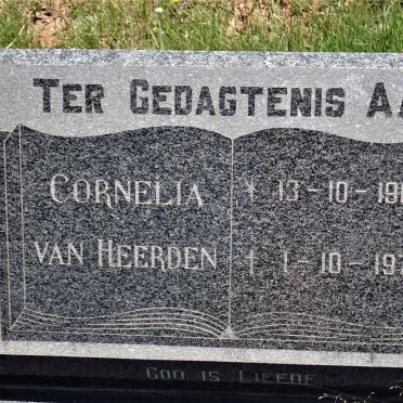 HEERDEN Cornelia, van 1902-1974
