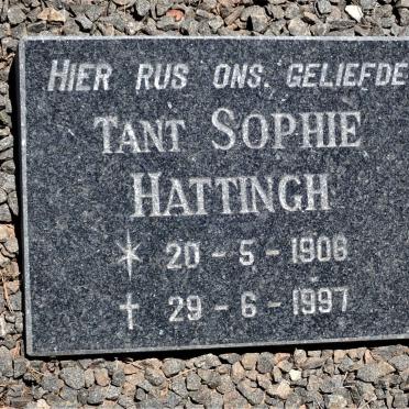HATTINGH Sophie 1906-1997