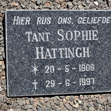 HATTINGH Sophie 1906-1997