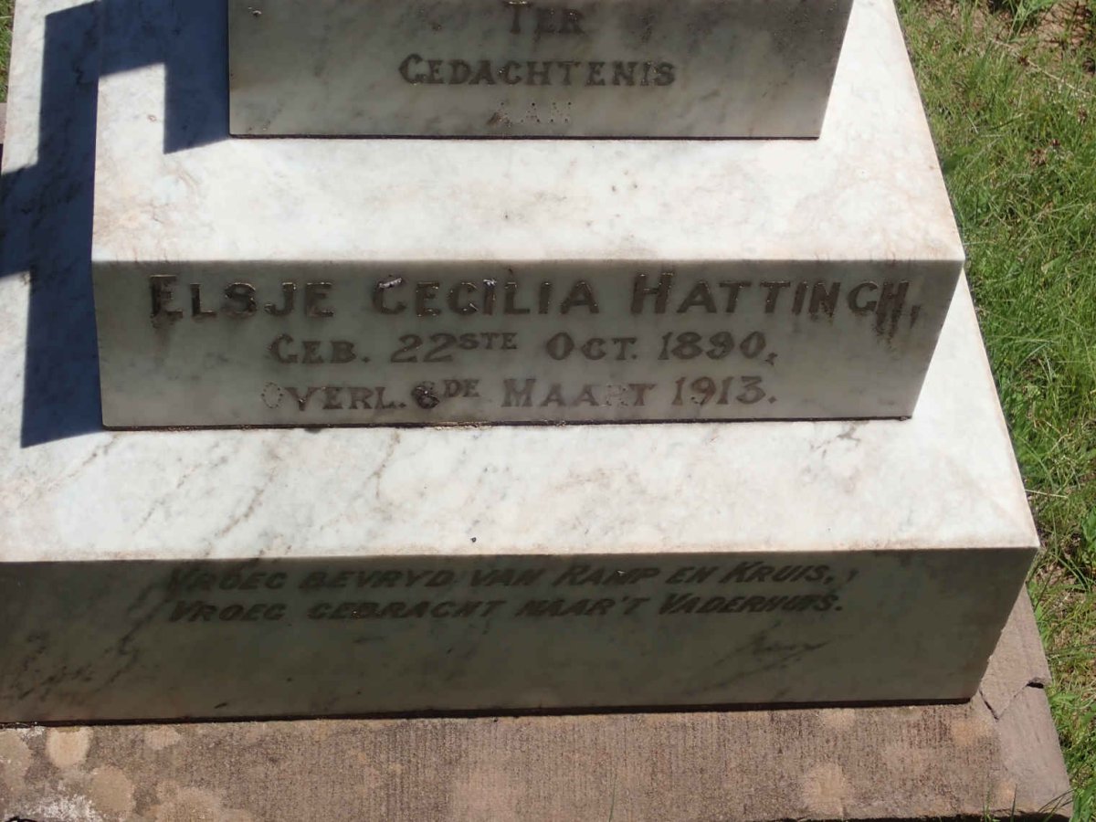 HATTINGH Elsje Cecilia 1890-1913