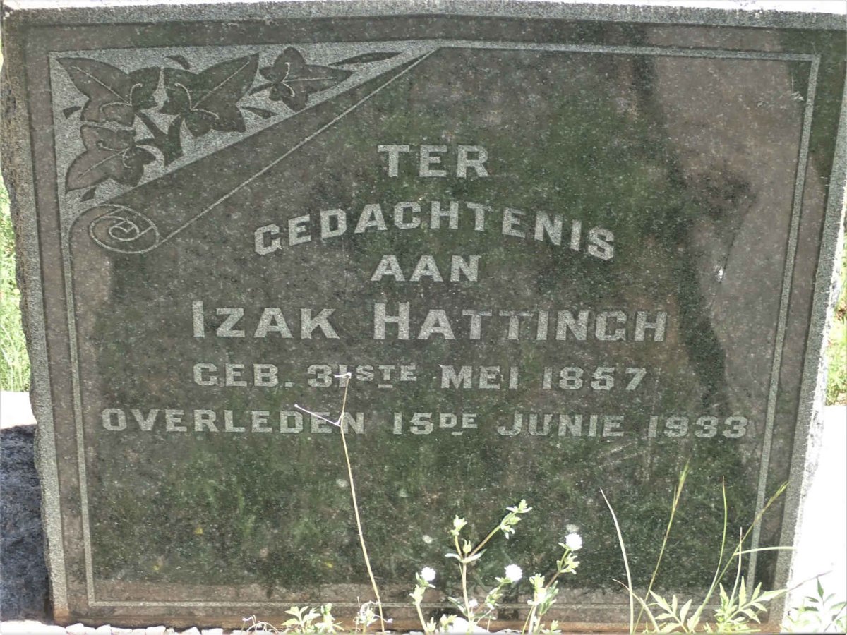 HATTINGH Izak 1857-1933