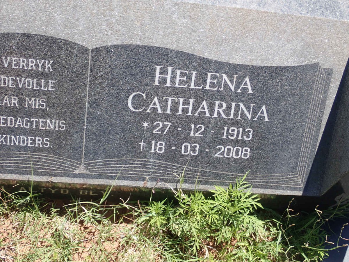 HATTINGH Johannes Lodewykus 1910-1974 &amp; Helena Catharina 1913-2008