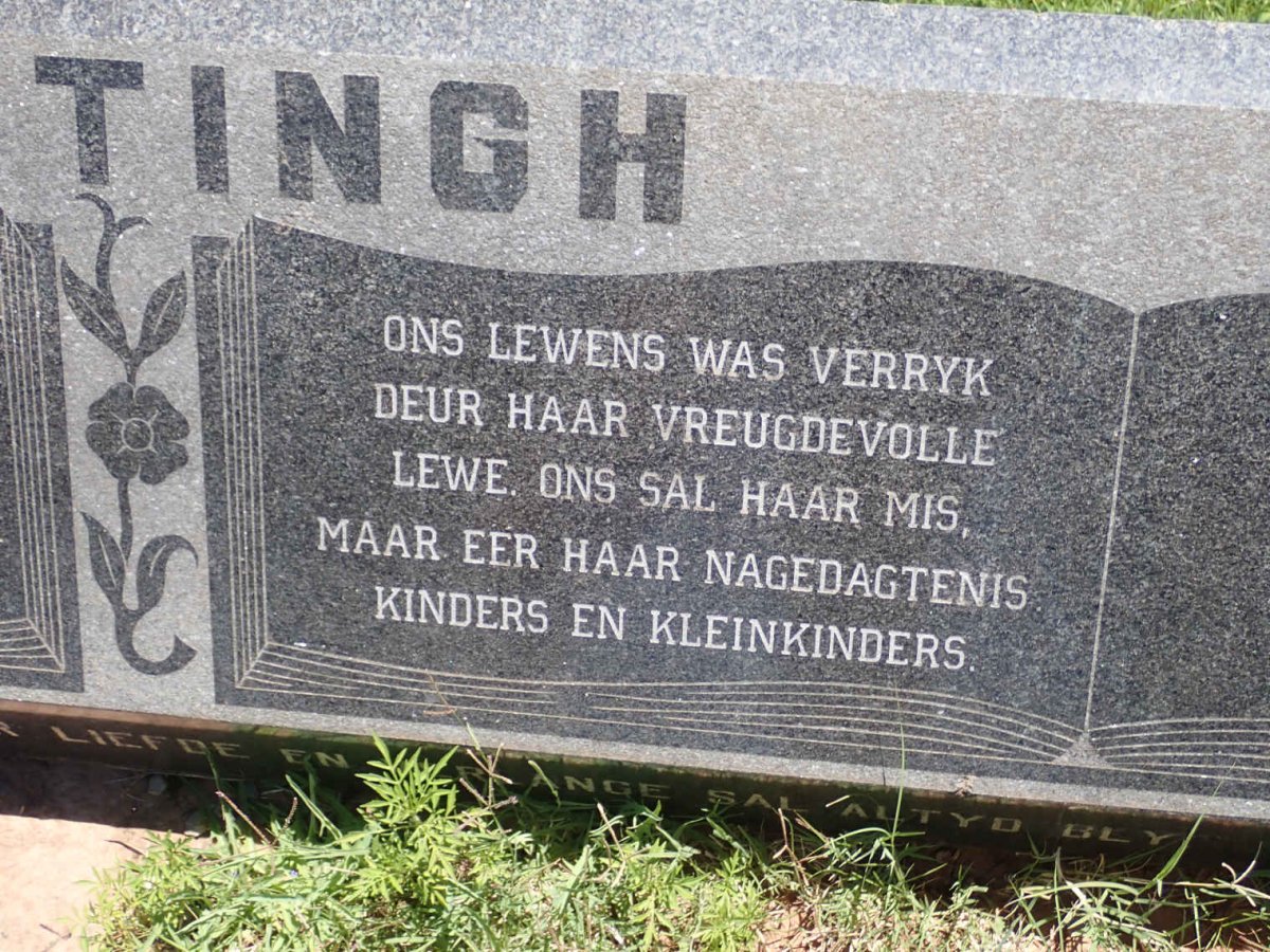 HATTINGH Johannes Lodewykus 1910-1974 &amp; Helena Catharina 1913-2008