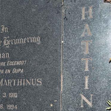 HATTINGH George Marthinus 1910-1994