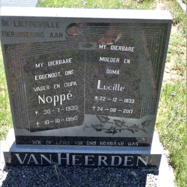 HEERDEN Noppe, van 1930-1990 &amp; Lucille 1933-2017